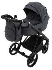 Детская коляска 2 в 1 Adamex Blanc Eco SA-5 графит